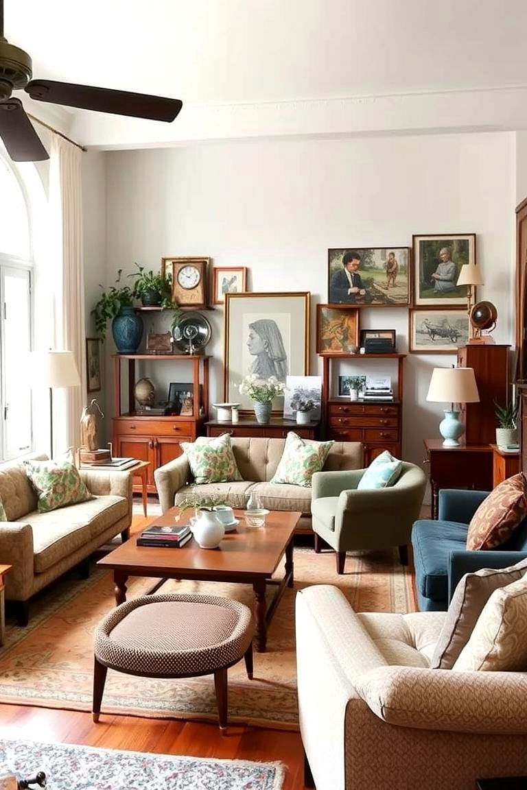 Eclectic Furniture Mix - 24 Gypsy Bohemian Living Room Ideas