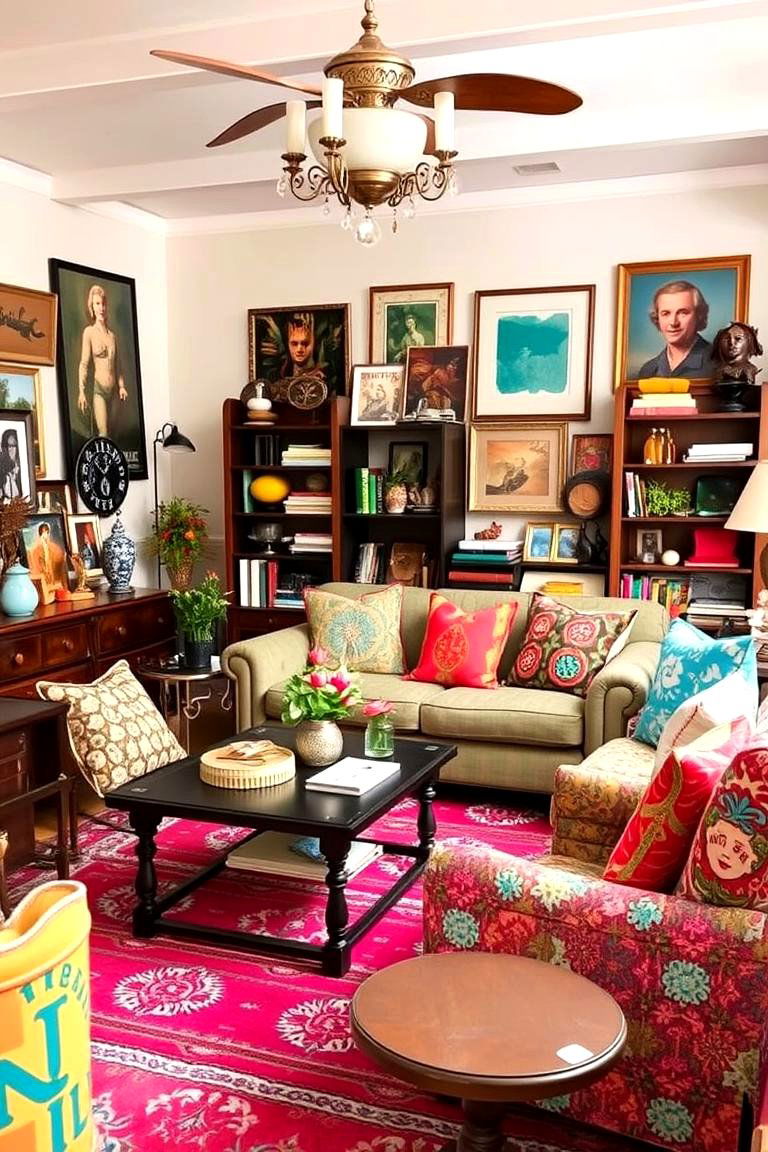 Eclectic Fusion - 24 Aesthetic Living Room Ideas