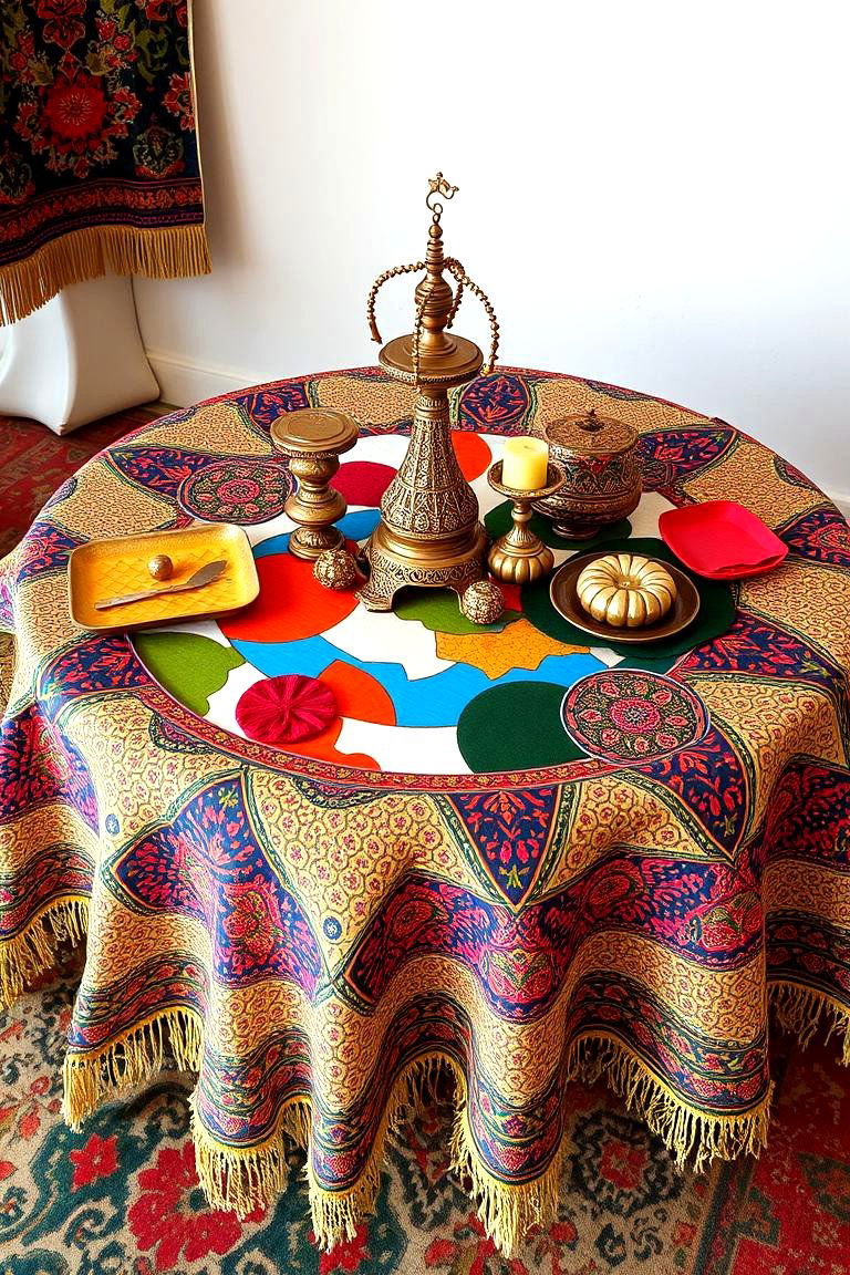 Eclectic Global Fusion - 24 Round Table Decor Ideas