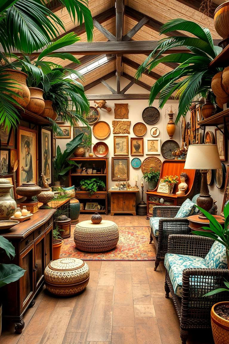 Eclectic Island Decor - 24 Tropical Living Room Ideas