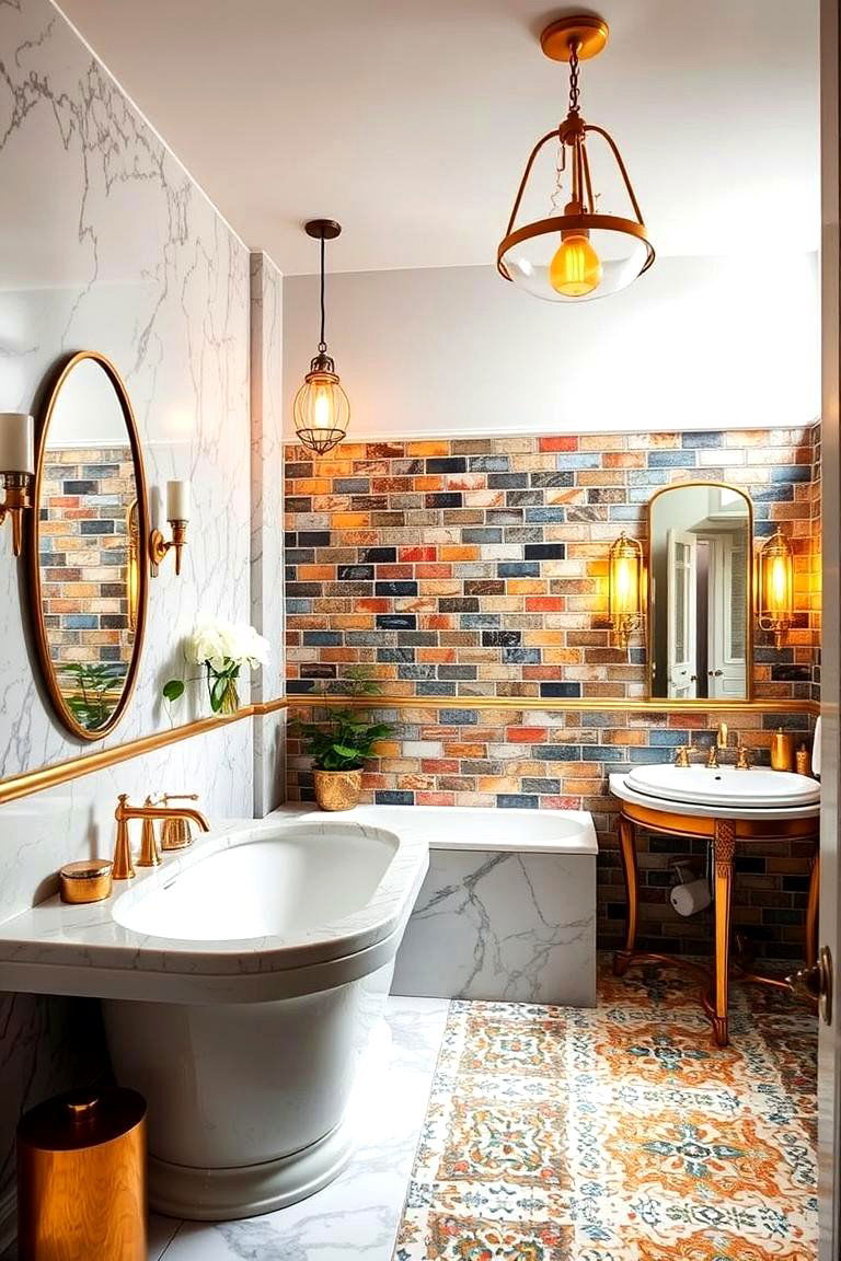 Eclectic Luxury Bathroom - 24 Eclectic Bathroom Ideas