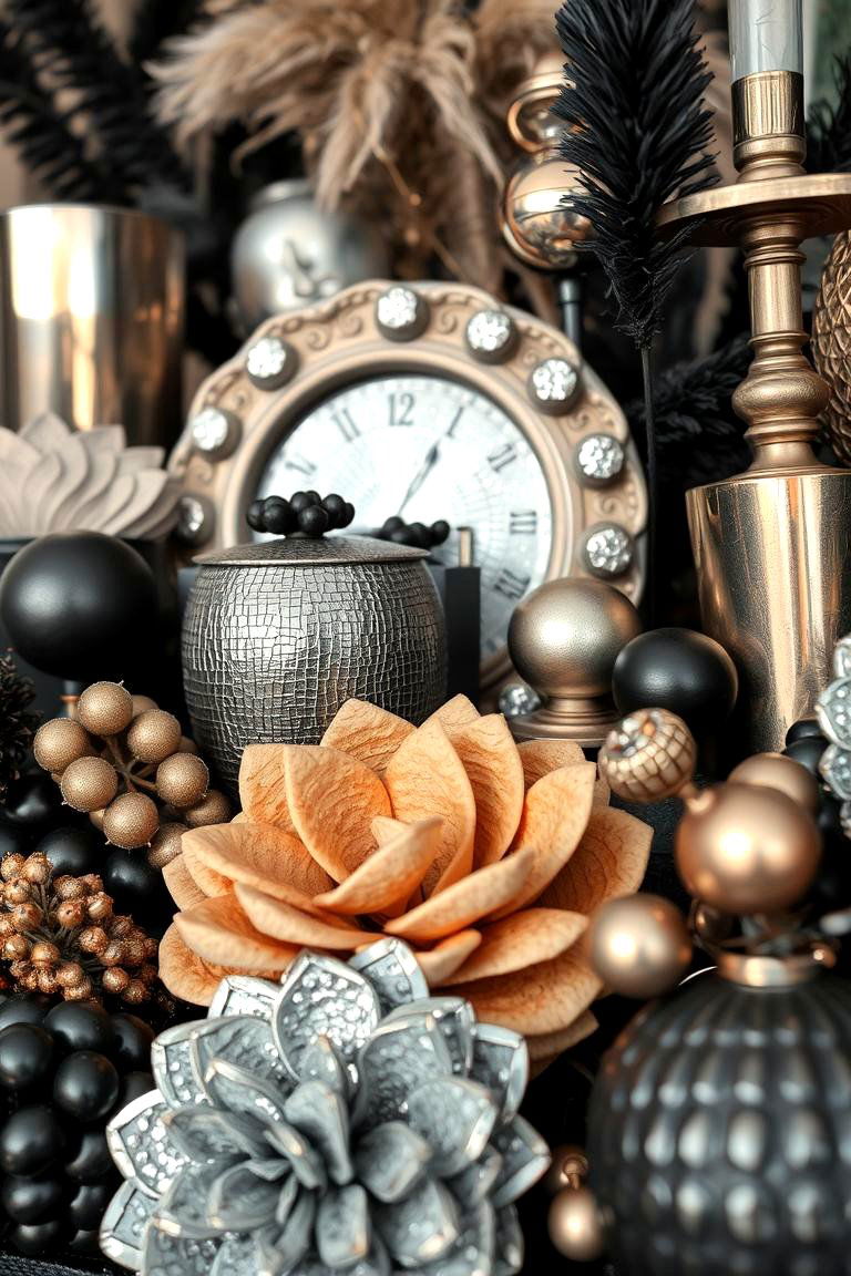Eclectic Mix Expression - 24 Black and Silver Bedroom Ideas