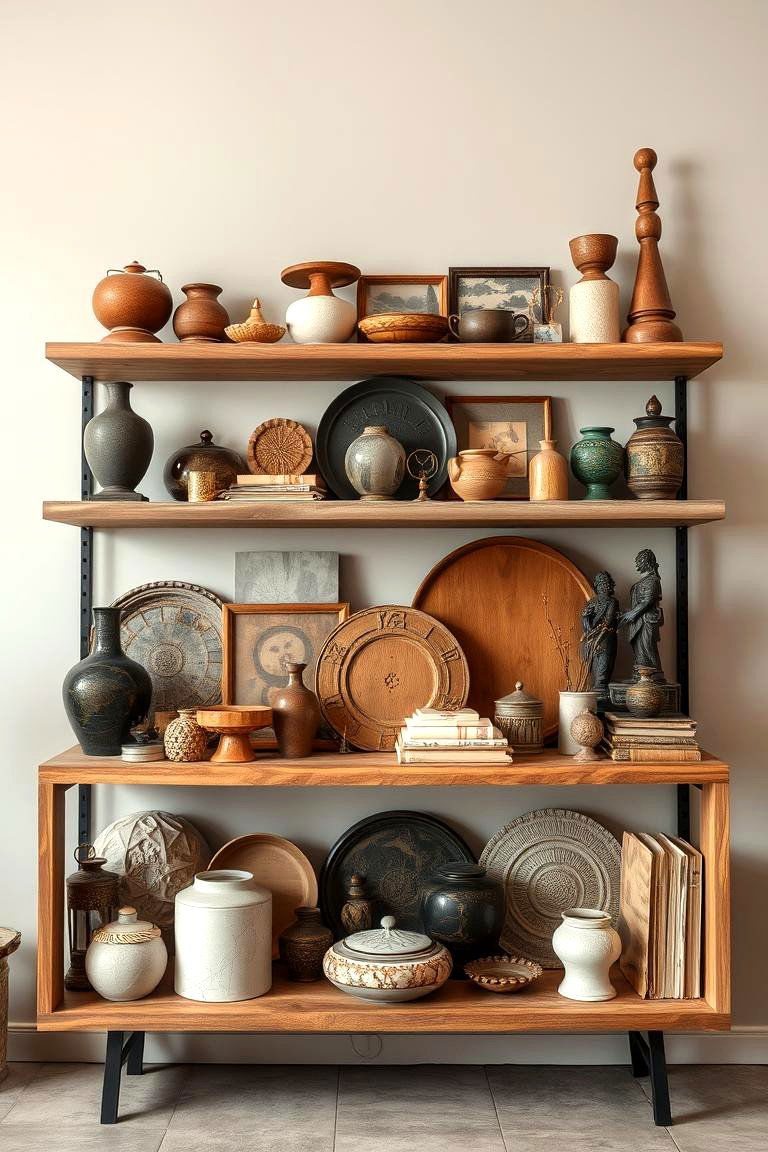 Eclectic Mix Shelves - 24 Shelf Decor Ideas