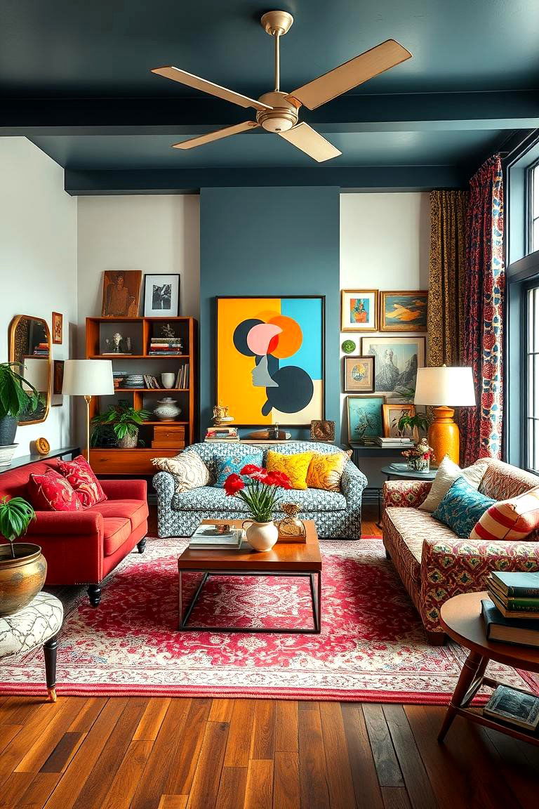 Eclectic Mix of Styles - 24 Mansion Living Room Ideas