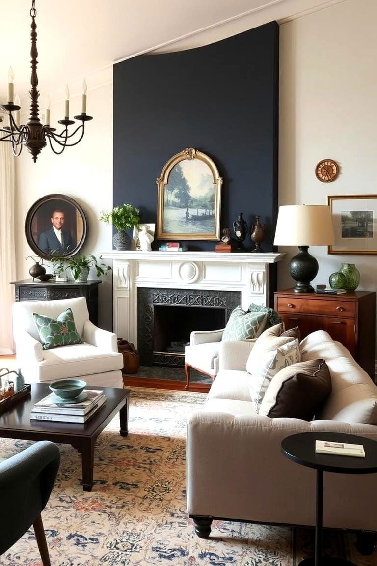 Eclectic Mix of Vintage and Modern - 24 Maximalist Living Room Design Ideas