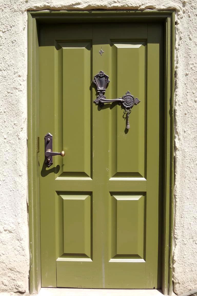 Eclectic Olive Inspiration - 24 Olive Green Front Door Ideas