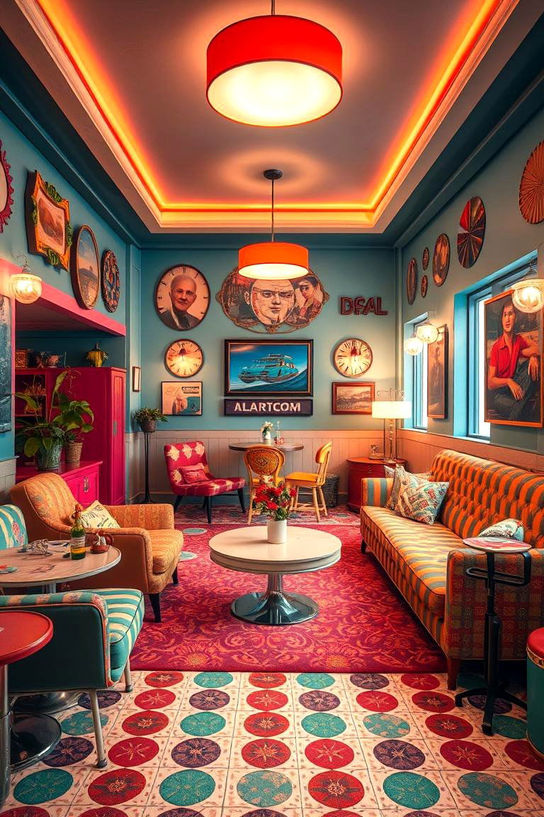Eclectic Retro Lounge - 24 Indie Room Ideas