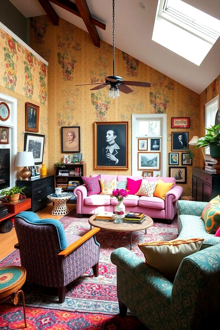 Eclectic Sunken Living Room - 24 Sunken Living Room Ideas