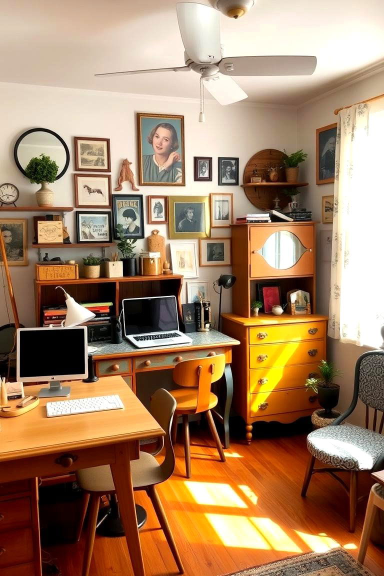 Eclectic Vintage Furniture Finds - 24 Boho Dorm Room Ideas