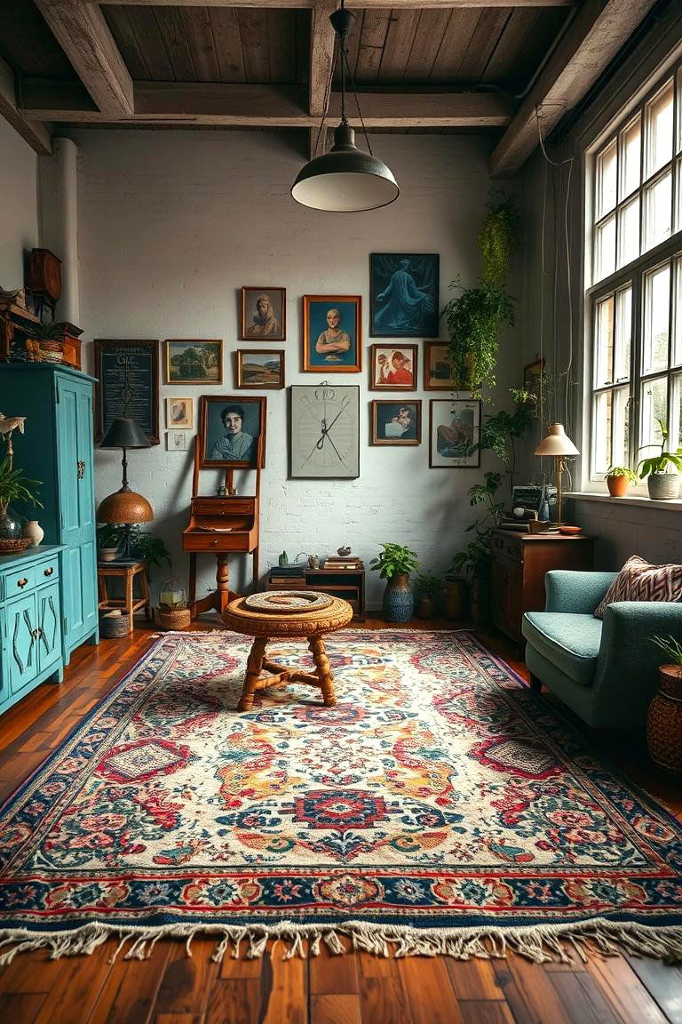 Eclectic Vintage Mix - 24 Boho Rug Ideas