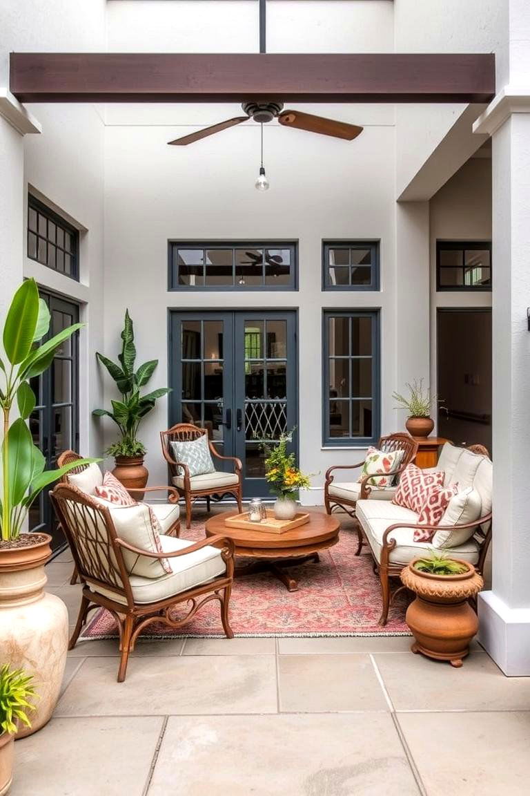 Eclectic Vintage Modern Blend - 24 Boho Patio Ideas