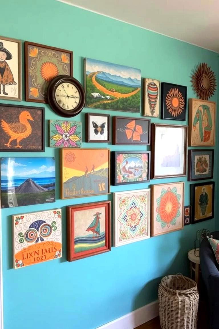 Eclectic Wall Art - 24 Boho Cottage Style Decor Ideas