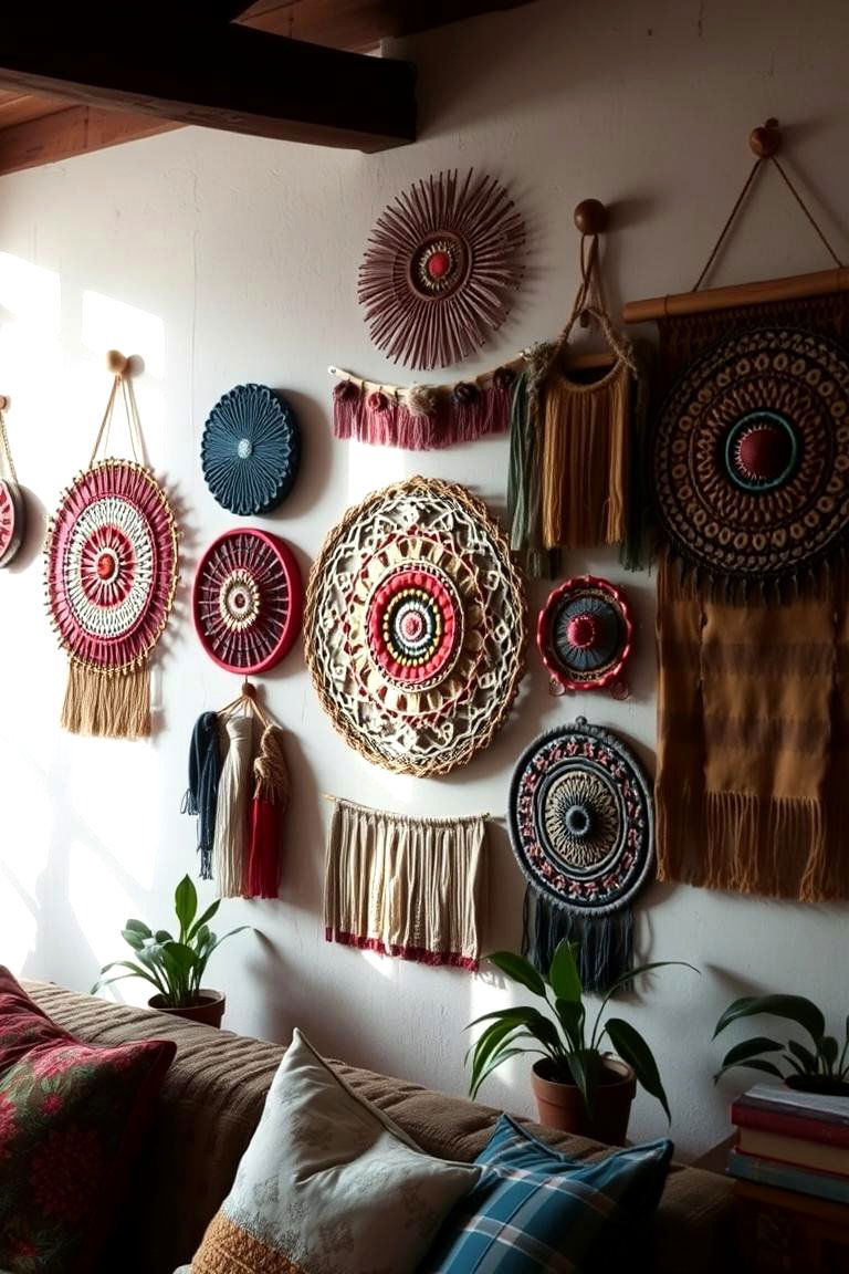 Eclectic Wall Hangings - 24 Boho Decor Ideas