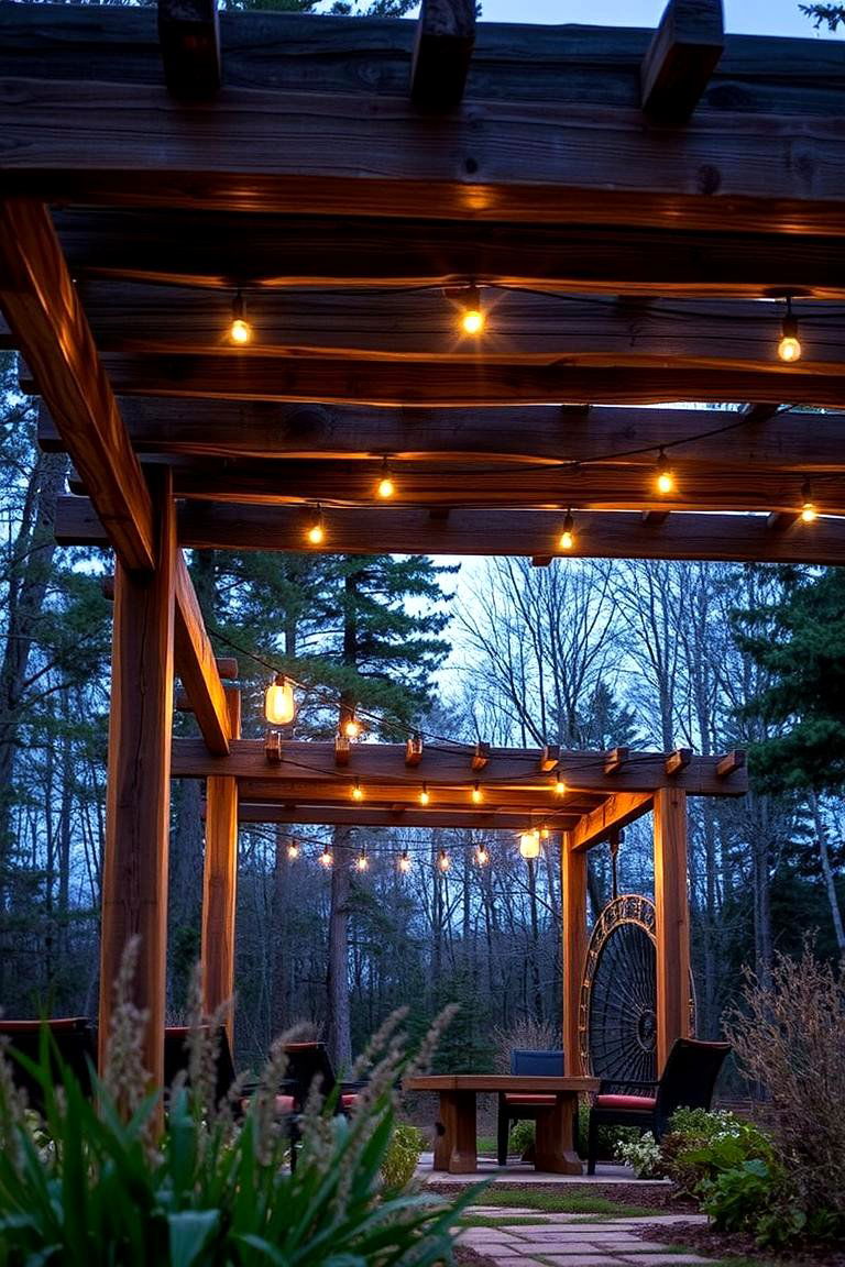 Eco Chic Pergola - 24 Small Patio Pergola Ideas