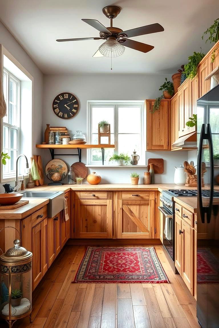 Eco Chic Reclaimed Beauty - 24 Kitchens With Light Wood Cabinets