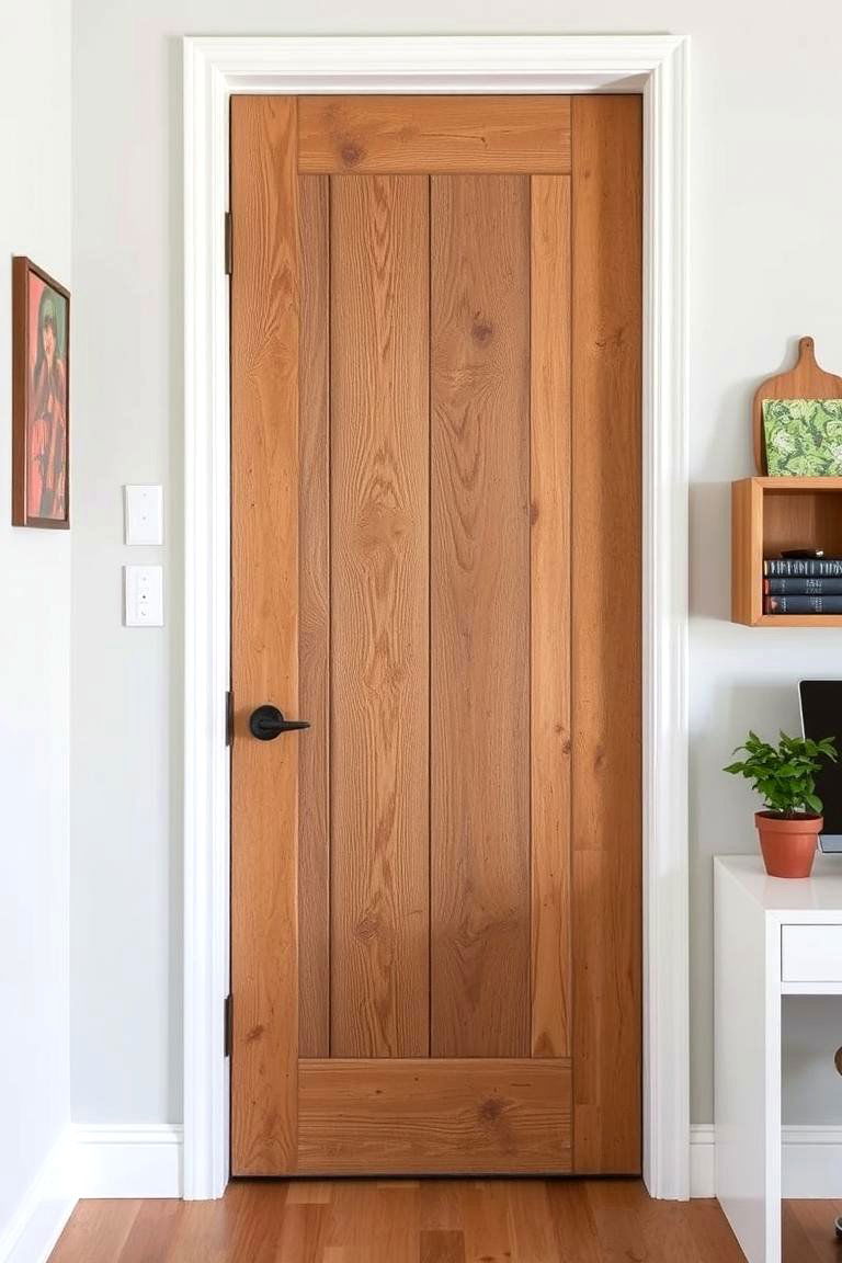 Eco Chic Reclaimed Wood Door - 24 Home Office Door Ideas