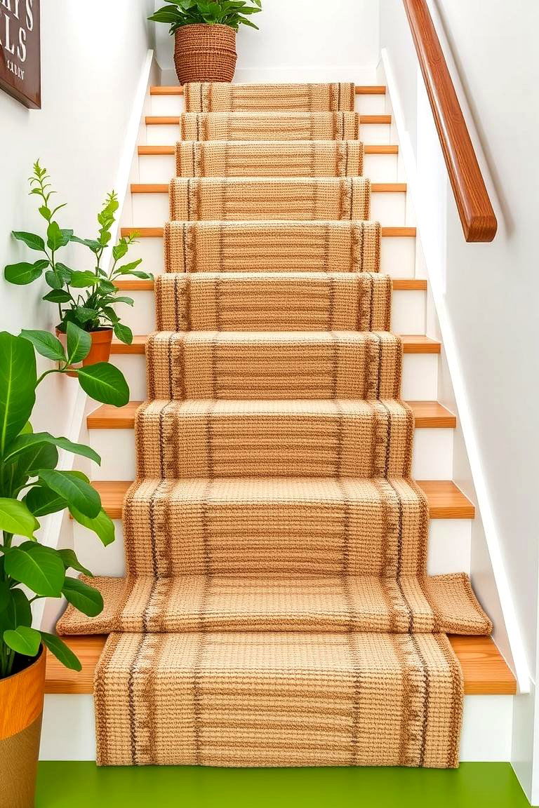 Eco Conscious Sustainable Runner - 24 Stair Runner Ideas