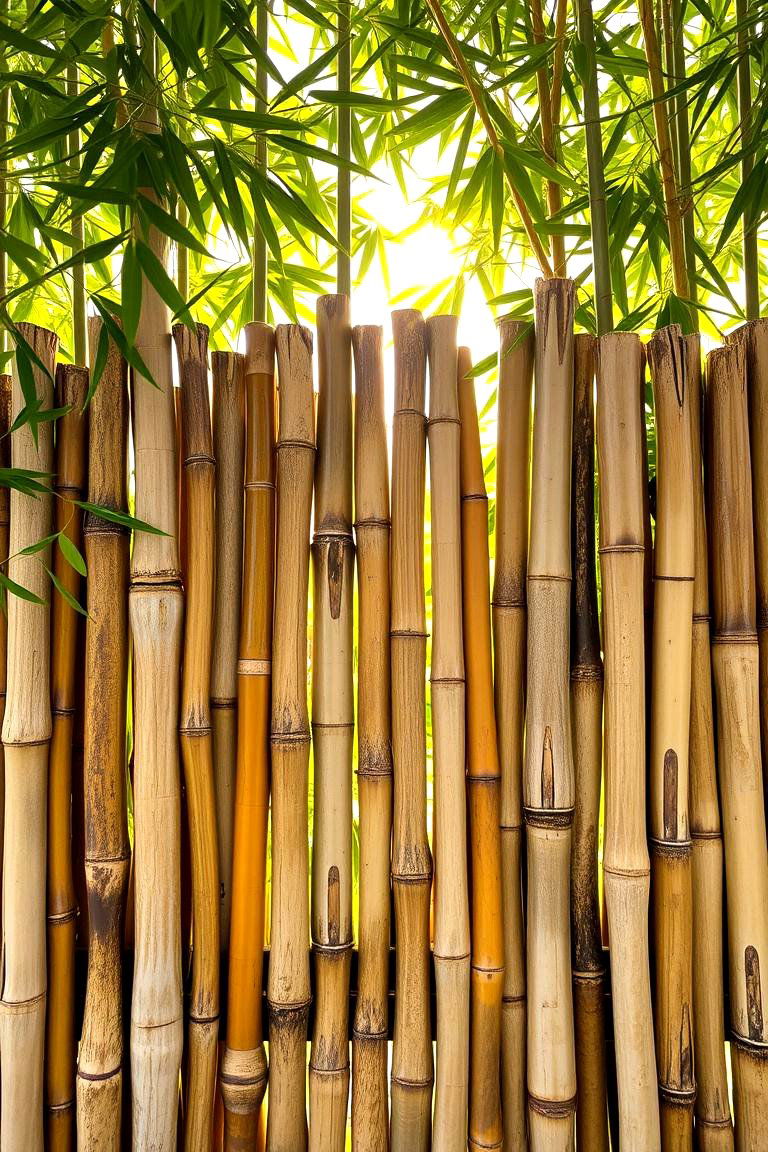 Eco Friendly Bamboo Barrier - 24 garden gate ideas
