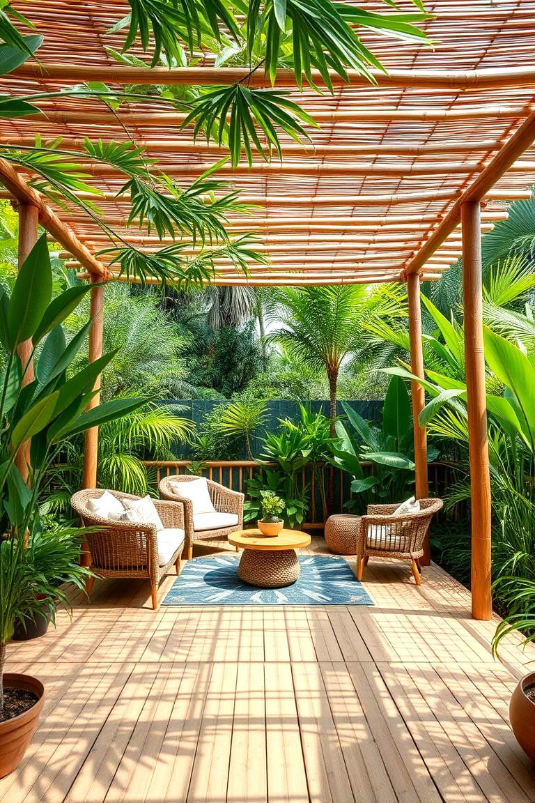 Eco Friendly Bamboo Enclosure - 24 Patio Enclosure Ideas