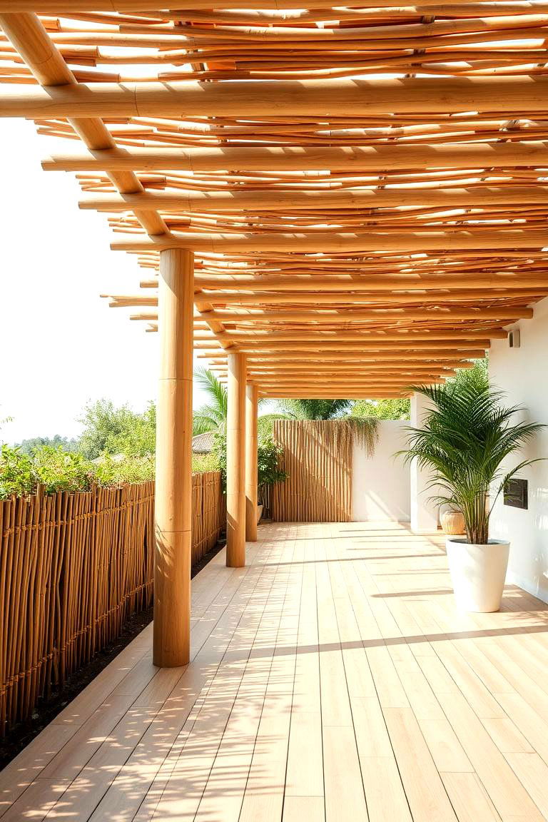 Eco Friendly Bamboo Flooring - 24 Pergola Flooring Ideas