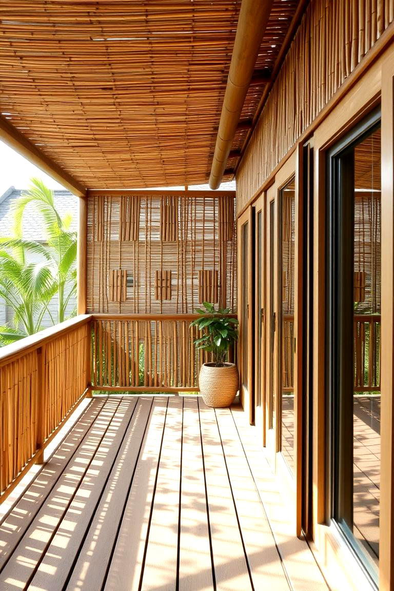 Eco Friendly Bamboo Lattice - 24 Deck Lattice Ideas