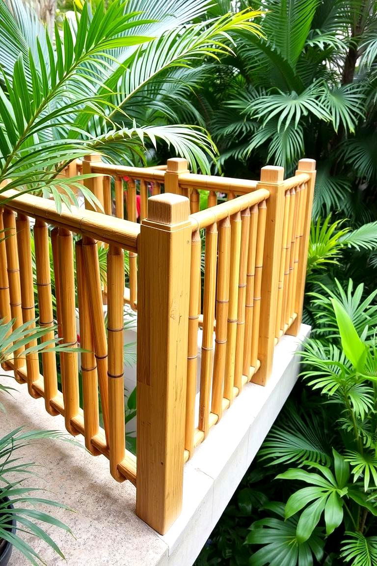 Eco Friendly Bamboo Railings - 24 Balcony Railing Design Ideas