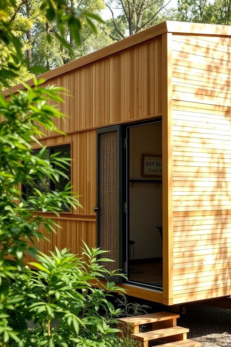 Eco Friendly Bamboo Siding for Sustainable Design - 24 Mobile Home Siding Design Ideas