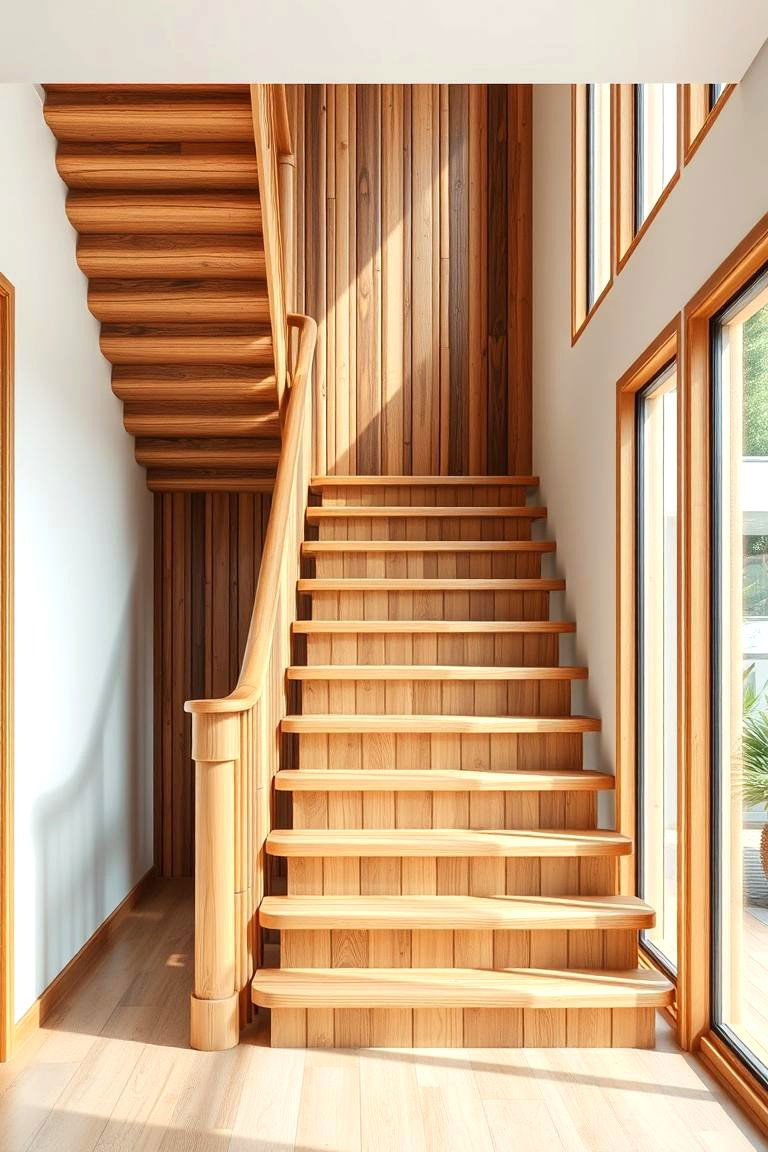Eco Friendly Bamboo Staircase - 24 Modern Staircases