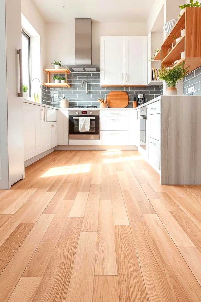 Eco Friendly Bamboo Tiles - 24 Kitchen Floor Tile Ideas