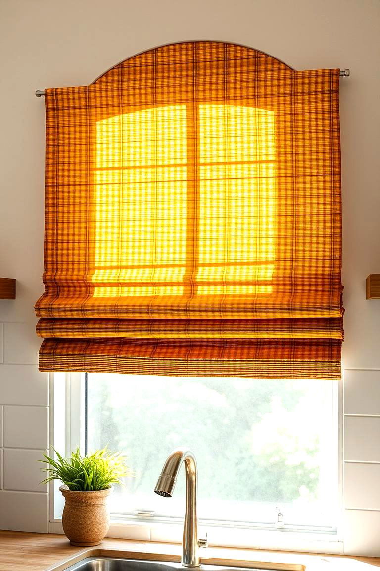 Eco Friendly Bamboo Valance - 24 Kitchen Valance Ideas