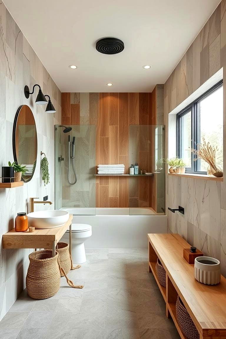 Eco Friendly Bathroom Design - 24 Large Bathroom Ideas