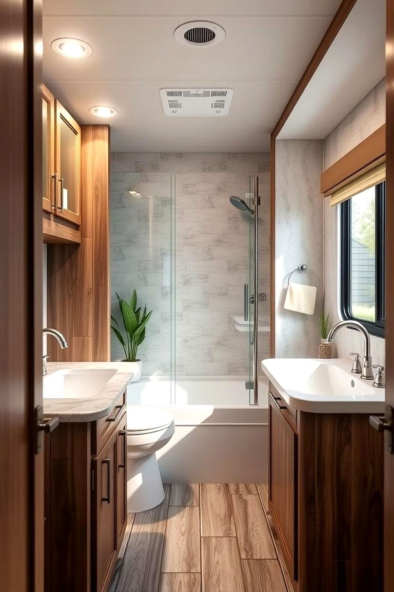 Eco Friendly Bathroom Fixtures - 24 Small Rv Bathroom Ideas