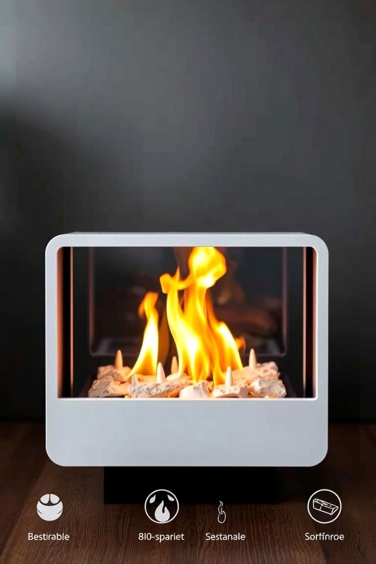 Eco Friendly Bioethanol Fireplace - 24 Scandinavian Fireplace Ideas