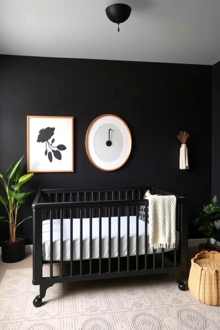 Eco Friendly Black Finishes - 24 Black Nursery Ideas