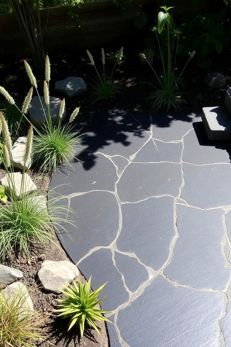 Eco Friendly Black Patio - 24 black concrete patio ideas