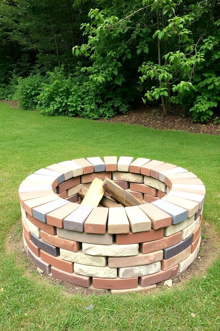 Eco Friendly Brick Fire Pit - 24 Brick Fire Pit Ideas