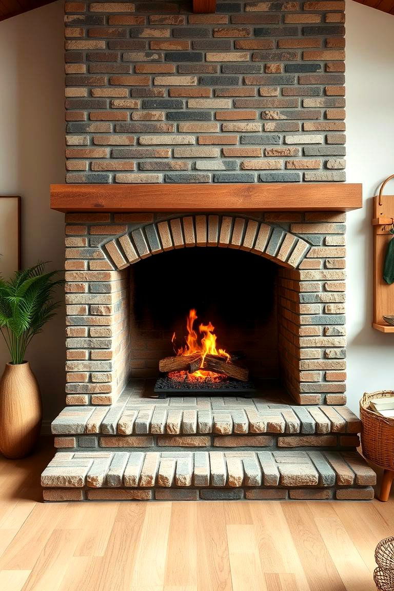 Eco Friendly Brick Fireplace - 24 Brick Fireplace Ideas