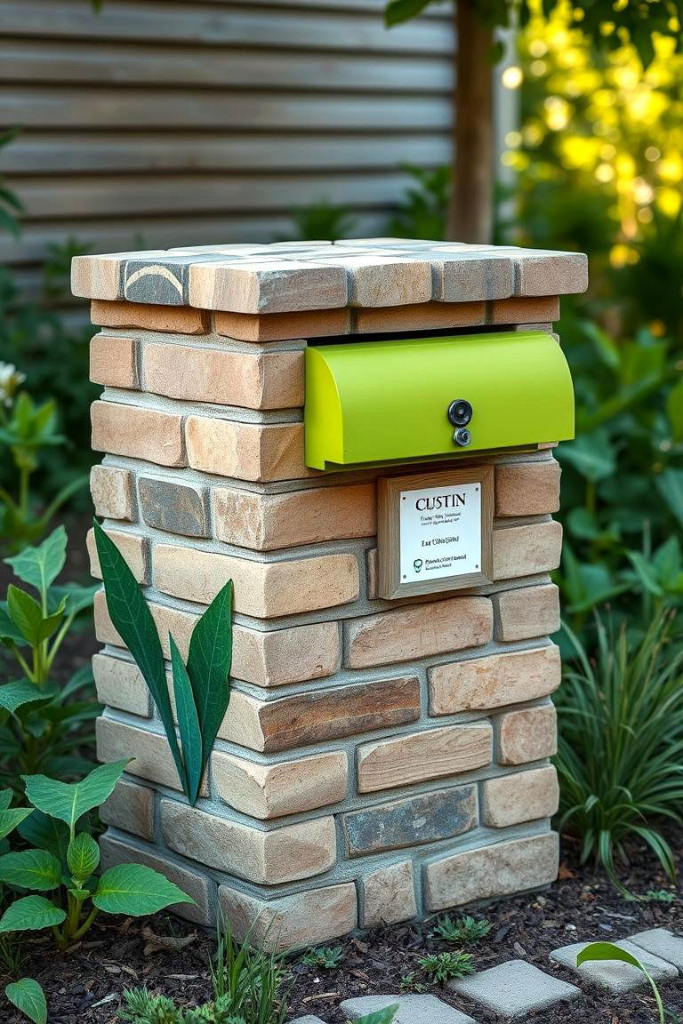 Eco Friendly Brick Mailbox - 24 Brick Mailbox Ideas