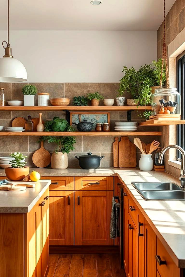 Eco Friendly Brown Finishes - 24 Brown Kitchen Cabinets Ideas