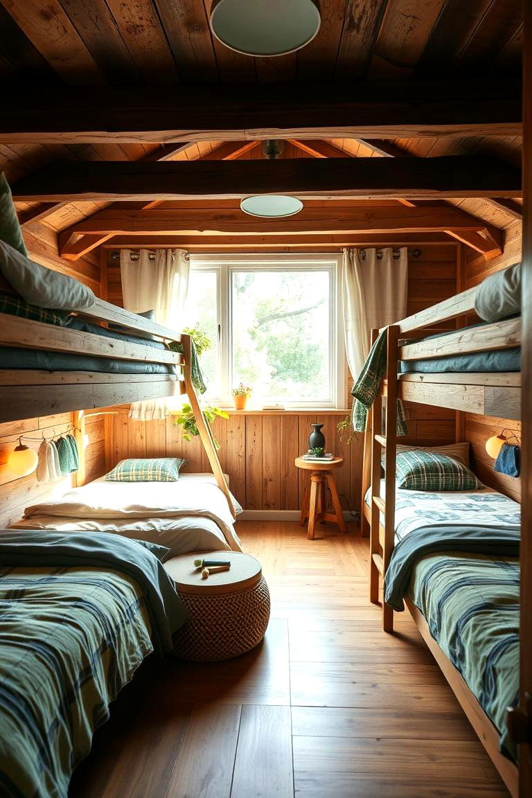 Eco Friendly Bunk Room with Sustainable Materials - 24 bunk room ideas