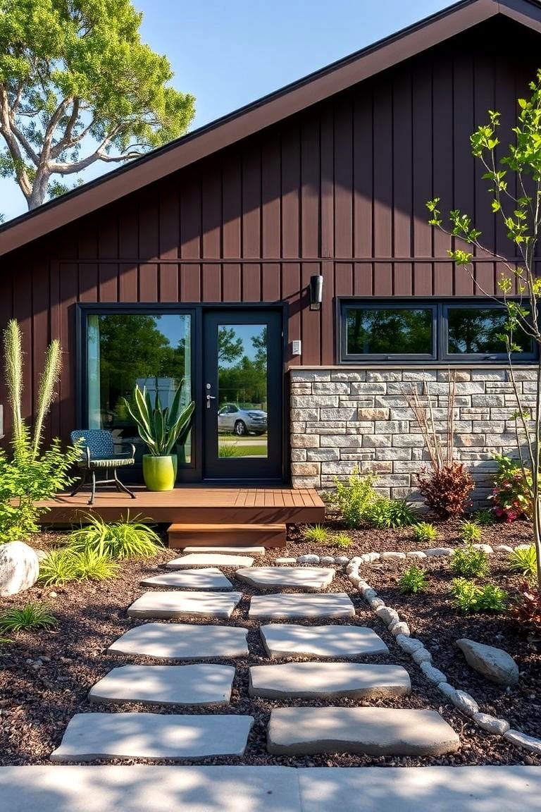 Eco Friendly Chocolate Brown Exterior - 24 Chocolate Brown House Exterior Design Ideas