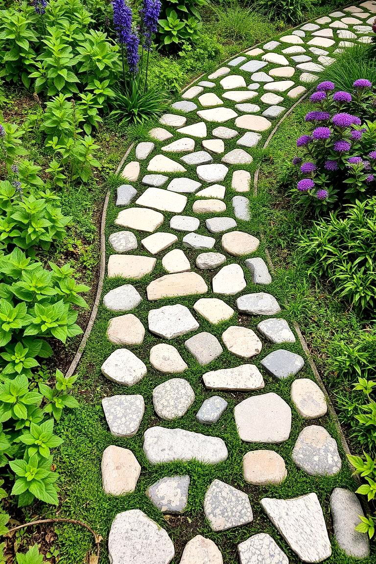 Eco Friendly Cobble Trail - 24 Cobble Stone Walkway Ideas