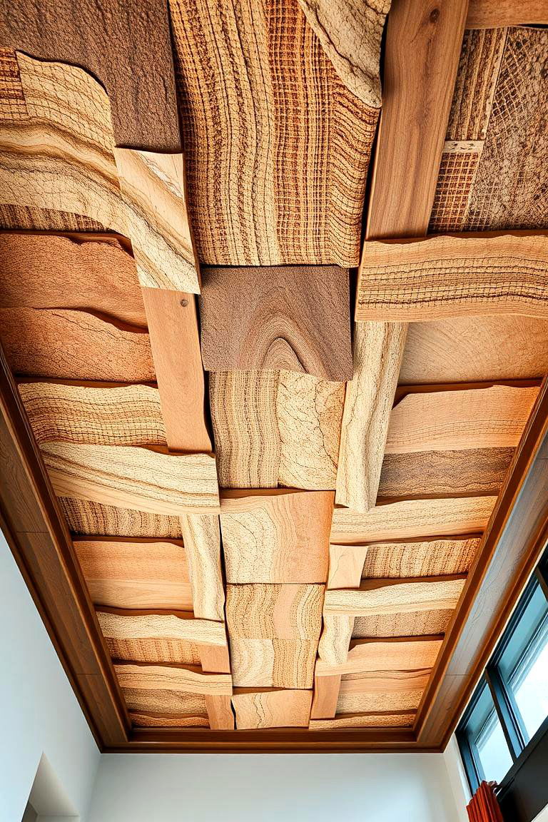 Eco Friendly Coffered Ceiling with Recycled Materials - 24 Coffered Ceiling Ideas