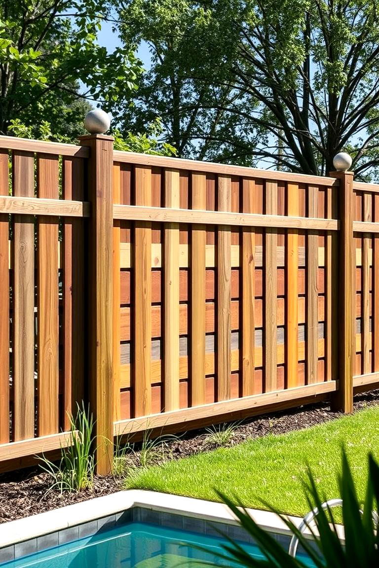 Eco Friendly Composite Fence - 24 Pool Fence Ideas