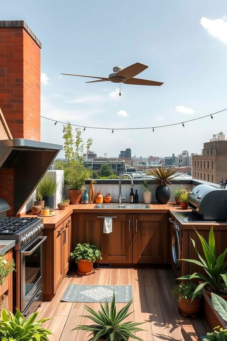 Eco Friendly Culinary Haven - 24 Rooftop Kitchen Ideas