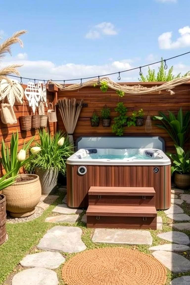 Eco Friendly Decor - 24 Hot Tub Decor Ideas