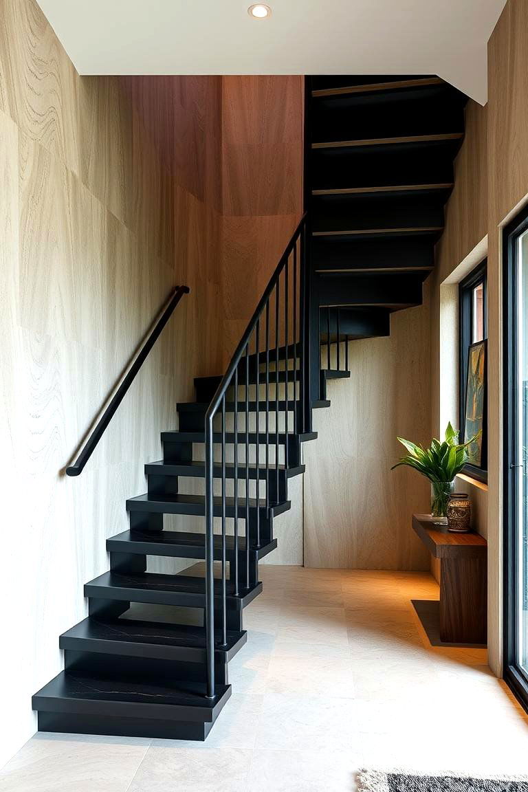 Eco Friendly Fusion - 24 black staircase ideas