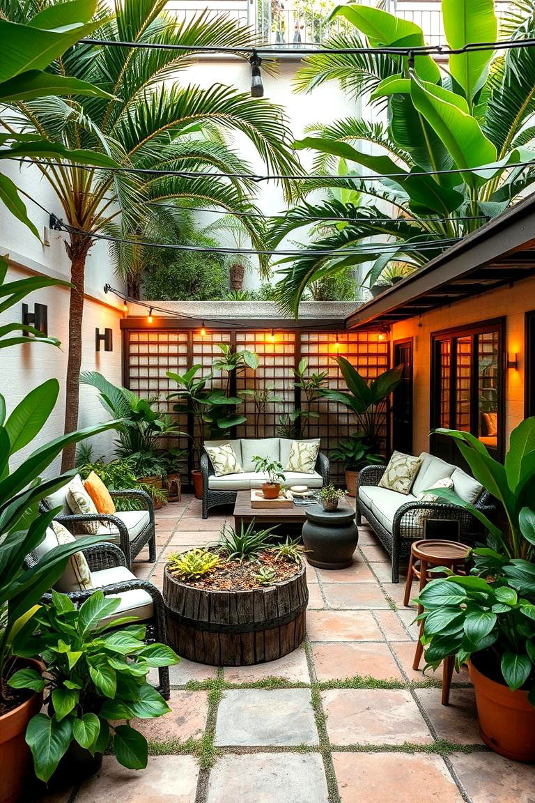 Eco Friendly Garden Escape - 24 Tropical Patio Ideas