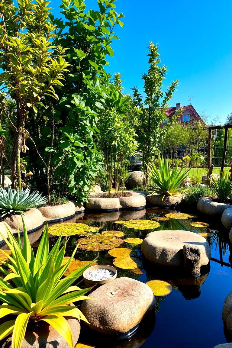 Eco Friendly Garden Pond - 24 Raised Garden Pond Ideas