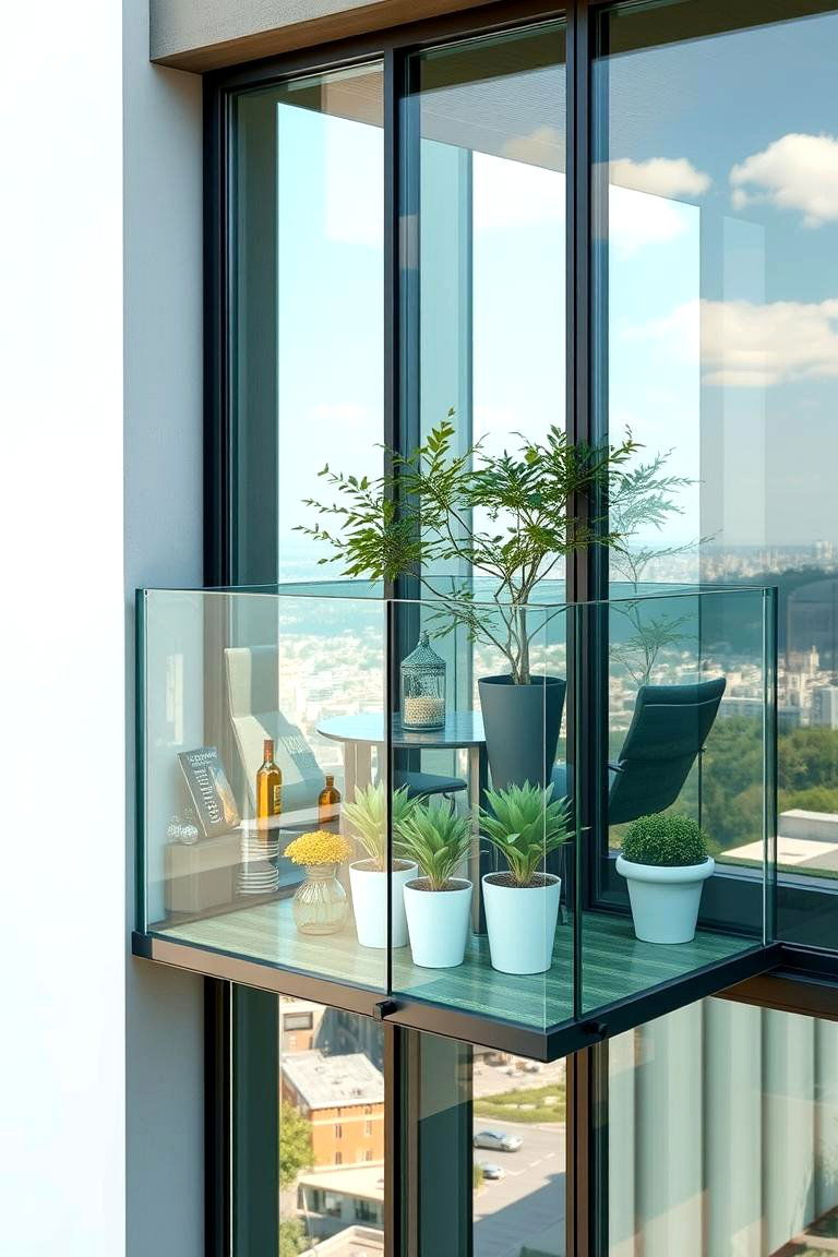 Eco Friendly Glass Balconies - 24 Glass Balcony Design Ideas
